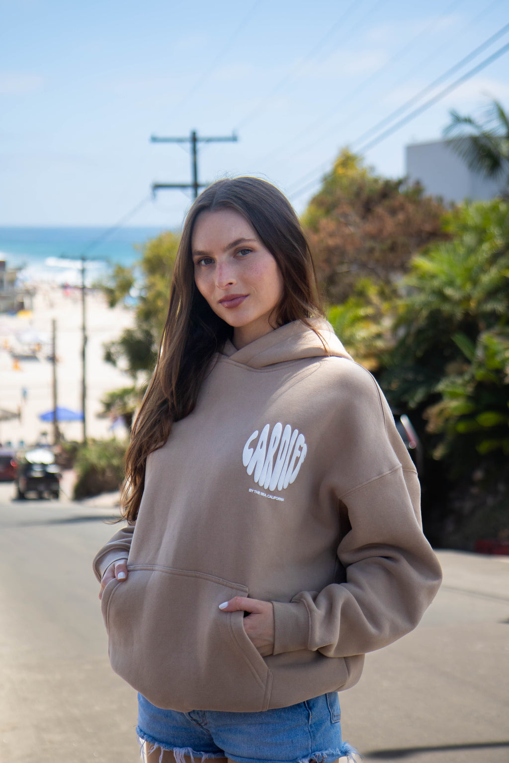 Cardiff-By-The-Sea Hoodie Tan Sand
