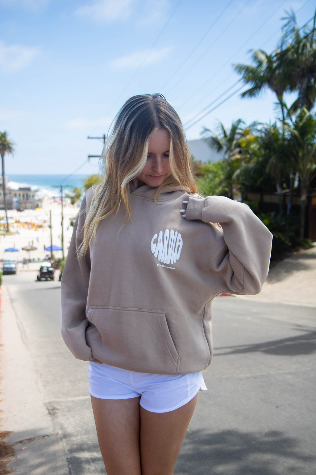 Cardiff-By-The-Sea Hoodie Tan Sand