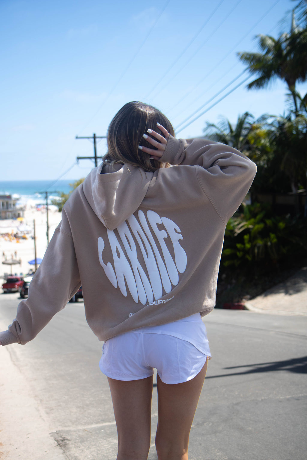 Cardiff-By-The-Sea Hoodie Tan Sand