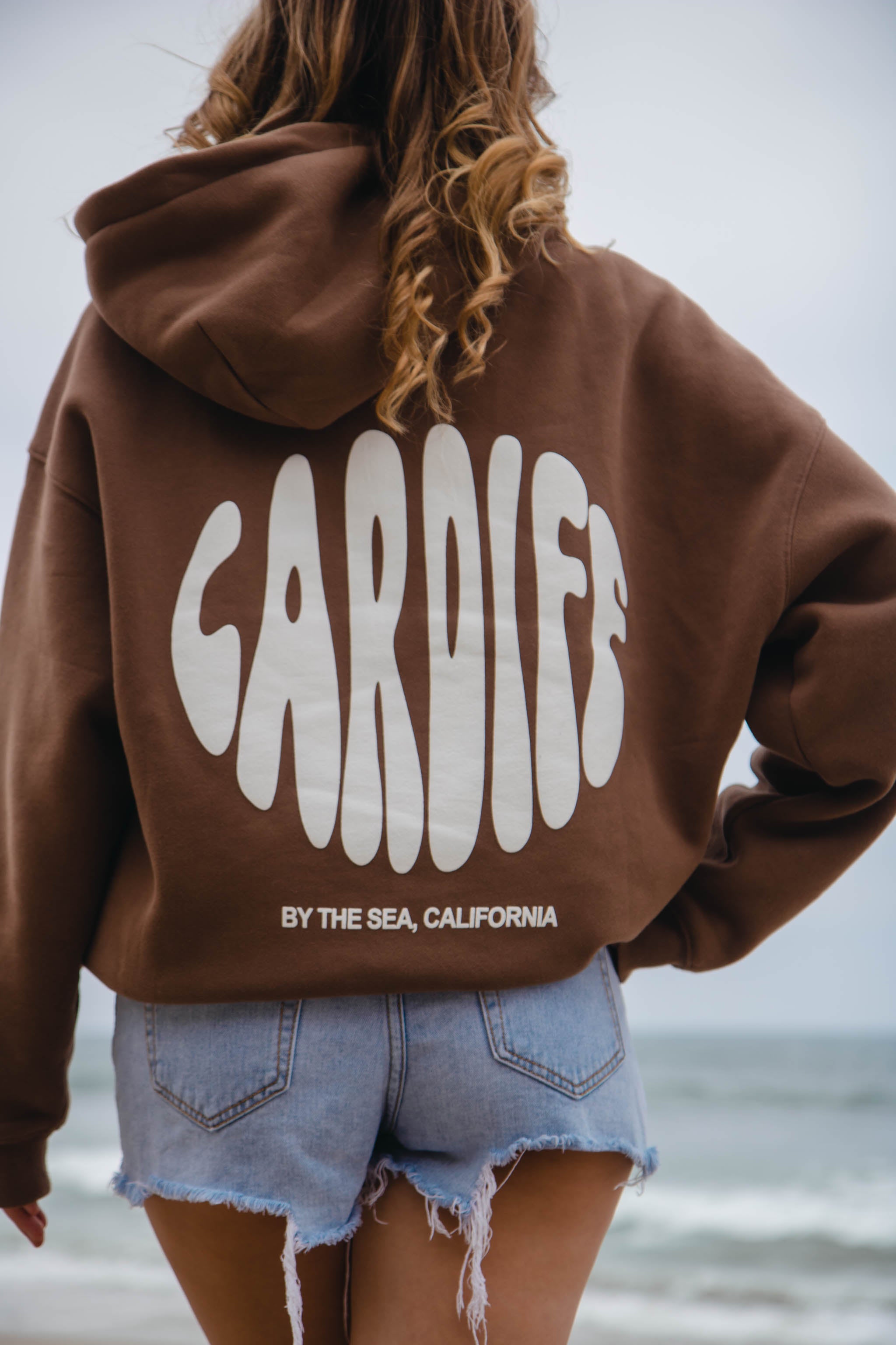 Cardiff-By-The-Sea Hoodie Brown Coffee