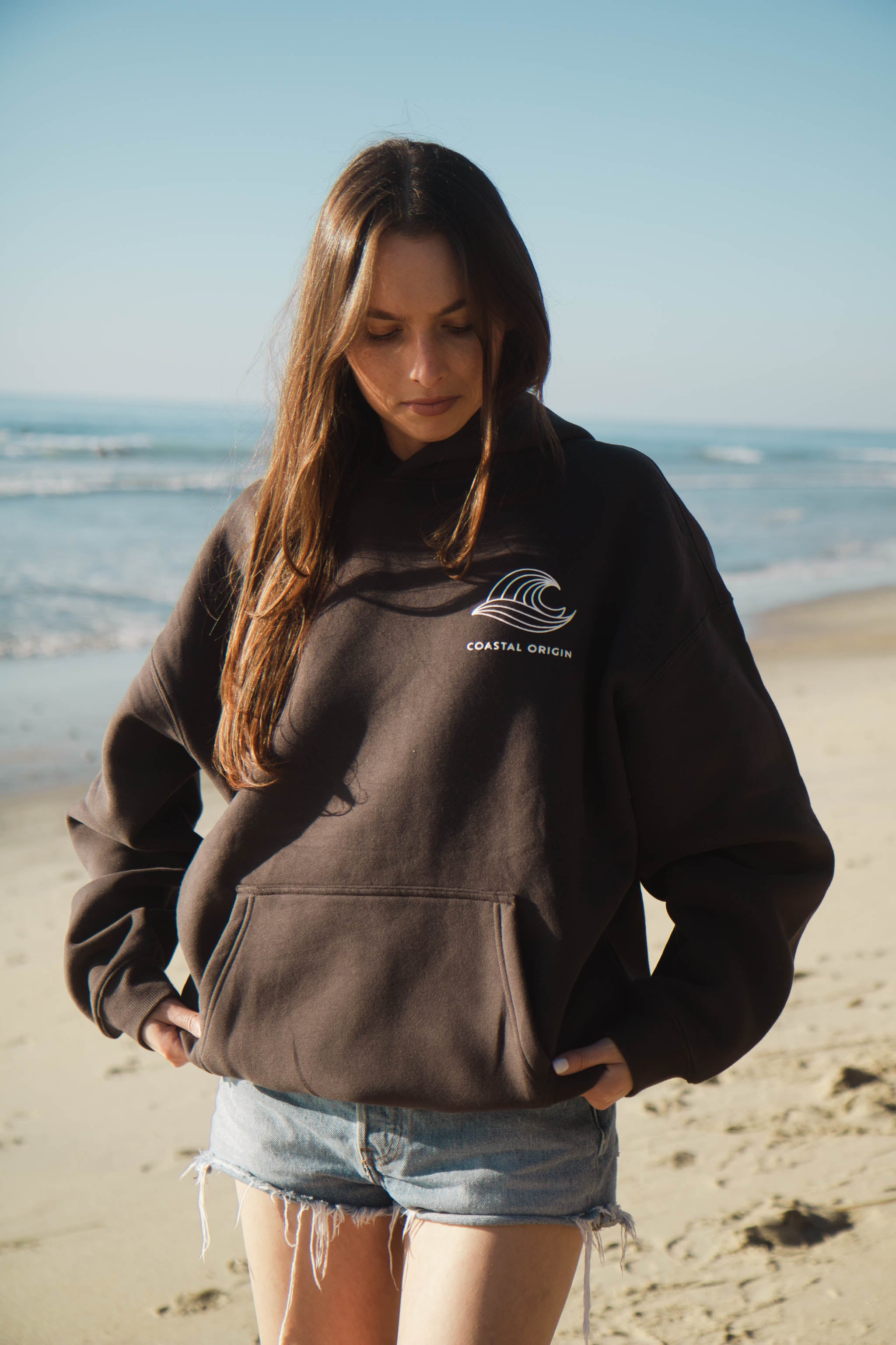 Coastal Origin Encinitas Hoodie Charcoal