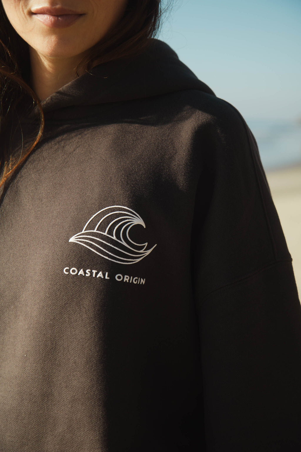 Coastal Origin Encinitas Hoodie Charcoal