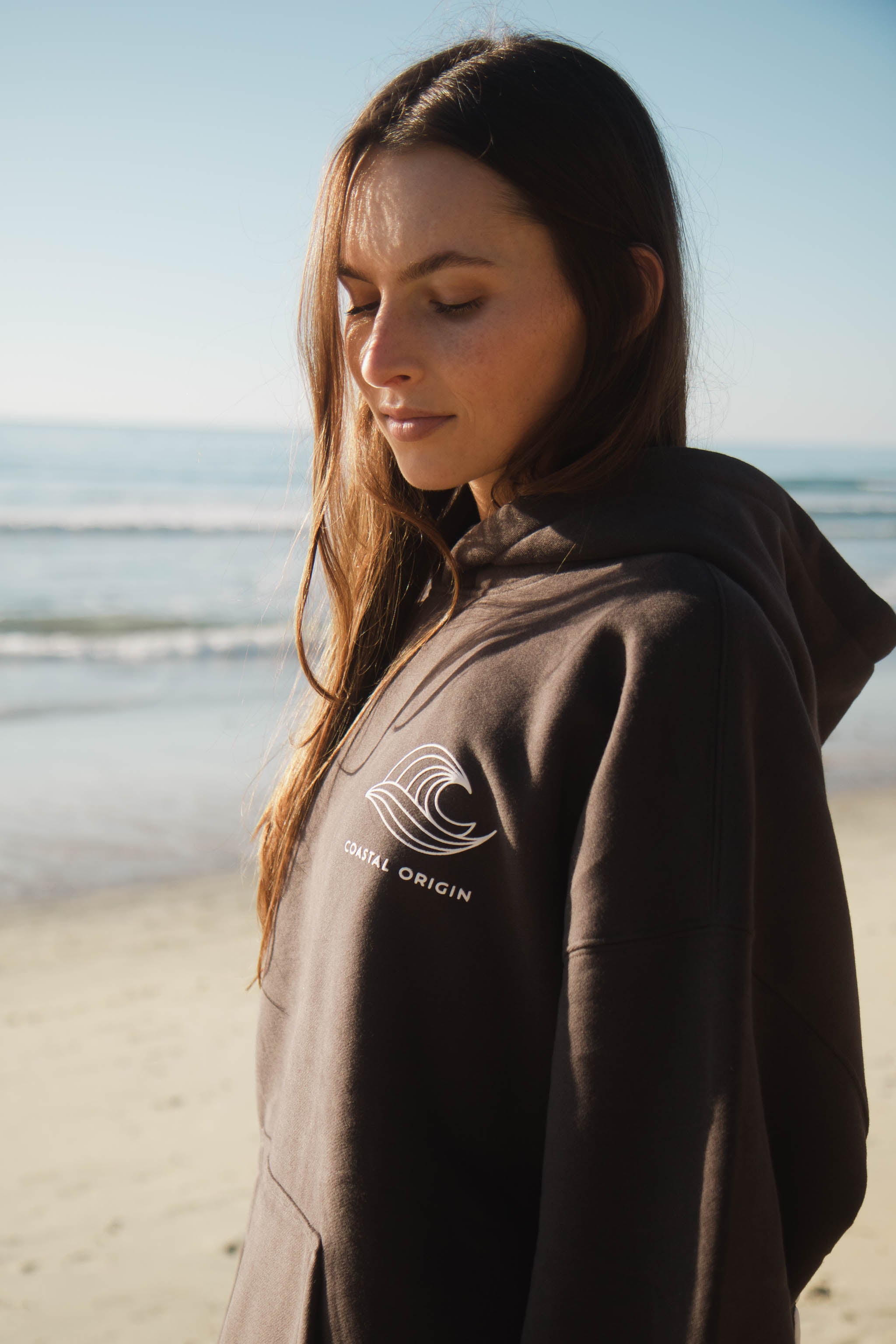 Coastal Origin Encinitas Hoodie Charcoal