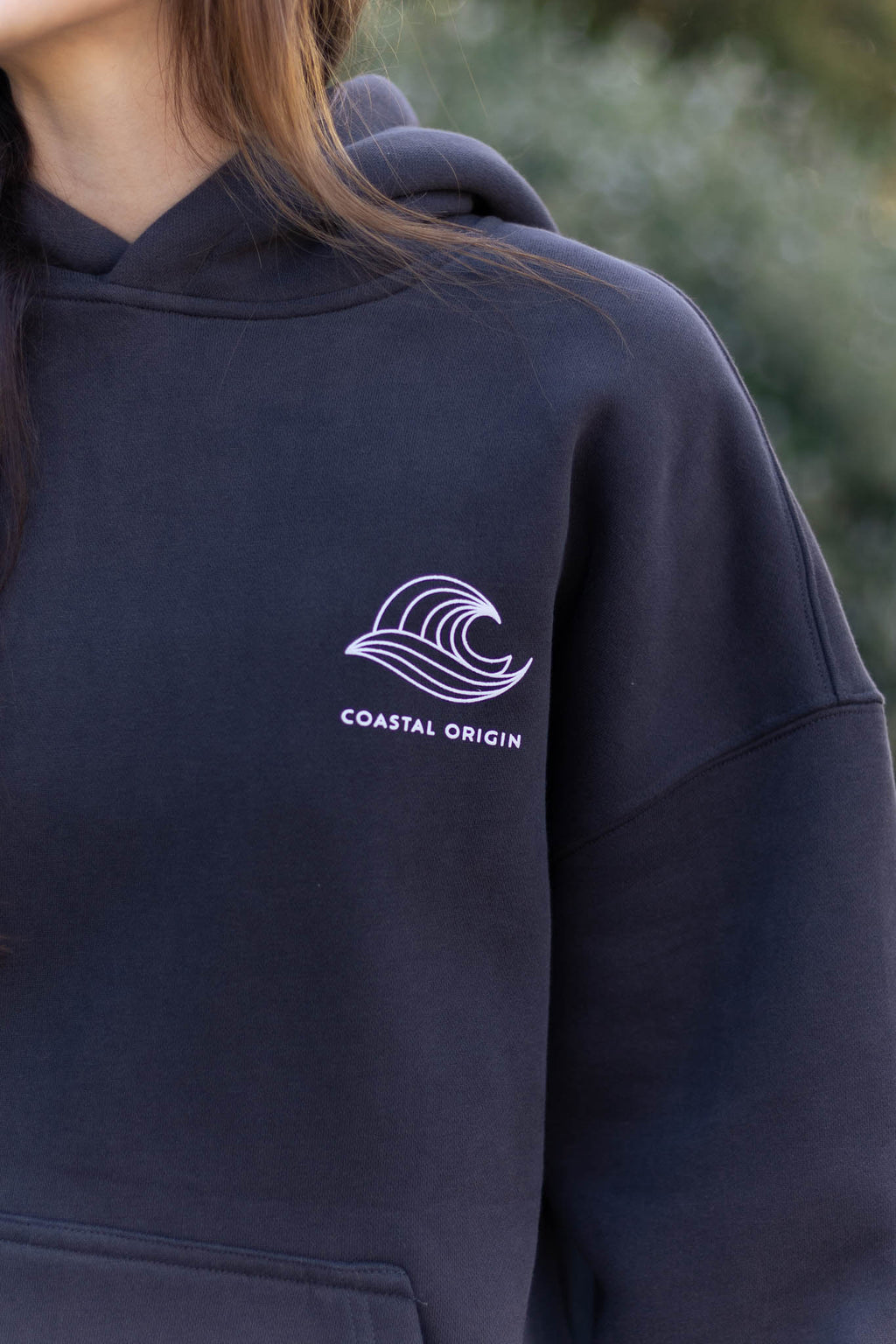 Coastal Origin Encinitas Hoodie Charcoal